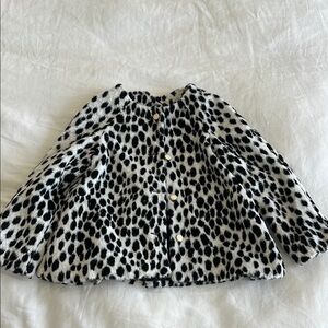 Kids Black and White Spotted Coat